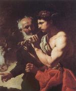 Johann Carl Loth Mercury Piping to Argus Spain oil painting artist
